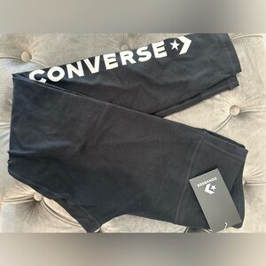 Black converse leggings women’s small nwt